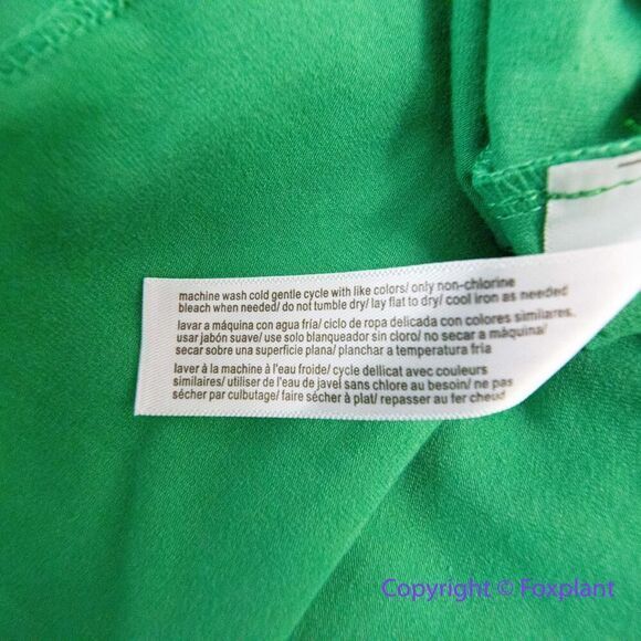 New! Eloquii Women's Plus Size Cross Front Flutter Sleeve Dress in green, 20 - Picture 14 of 16